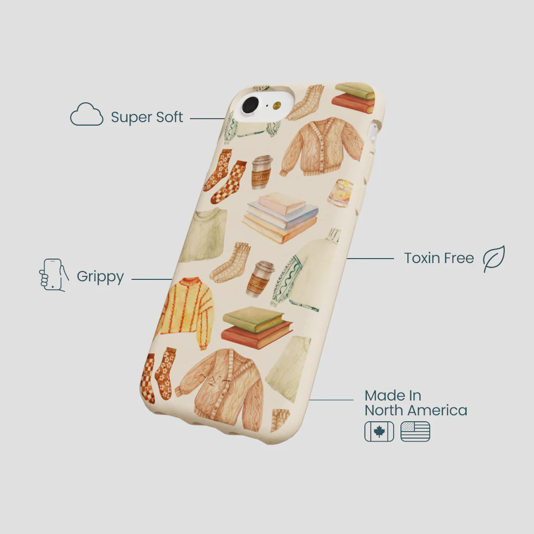 Seashell Cozy Mornings iPhone 6/6s/7/8/SE Case - Image 4