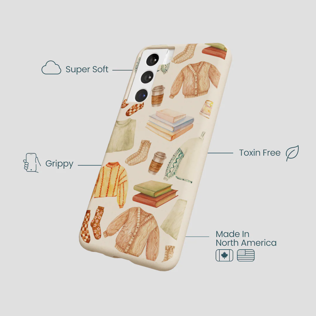 Seashell Cozy Mornings Samsung Galaxy S22 Case - Image 4