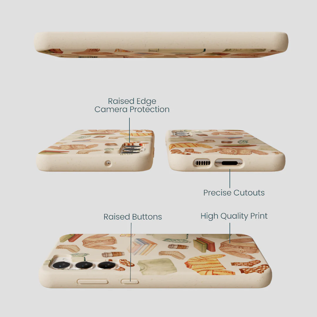 Seashell Cozy Mornings Samsung Galaxy S23+(Plus) Case - Image 3