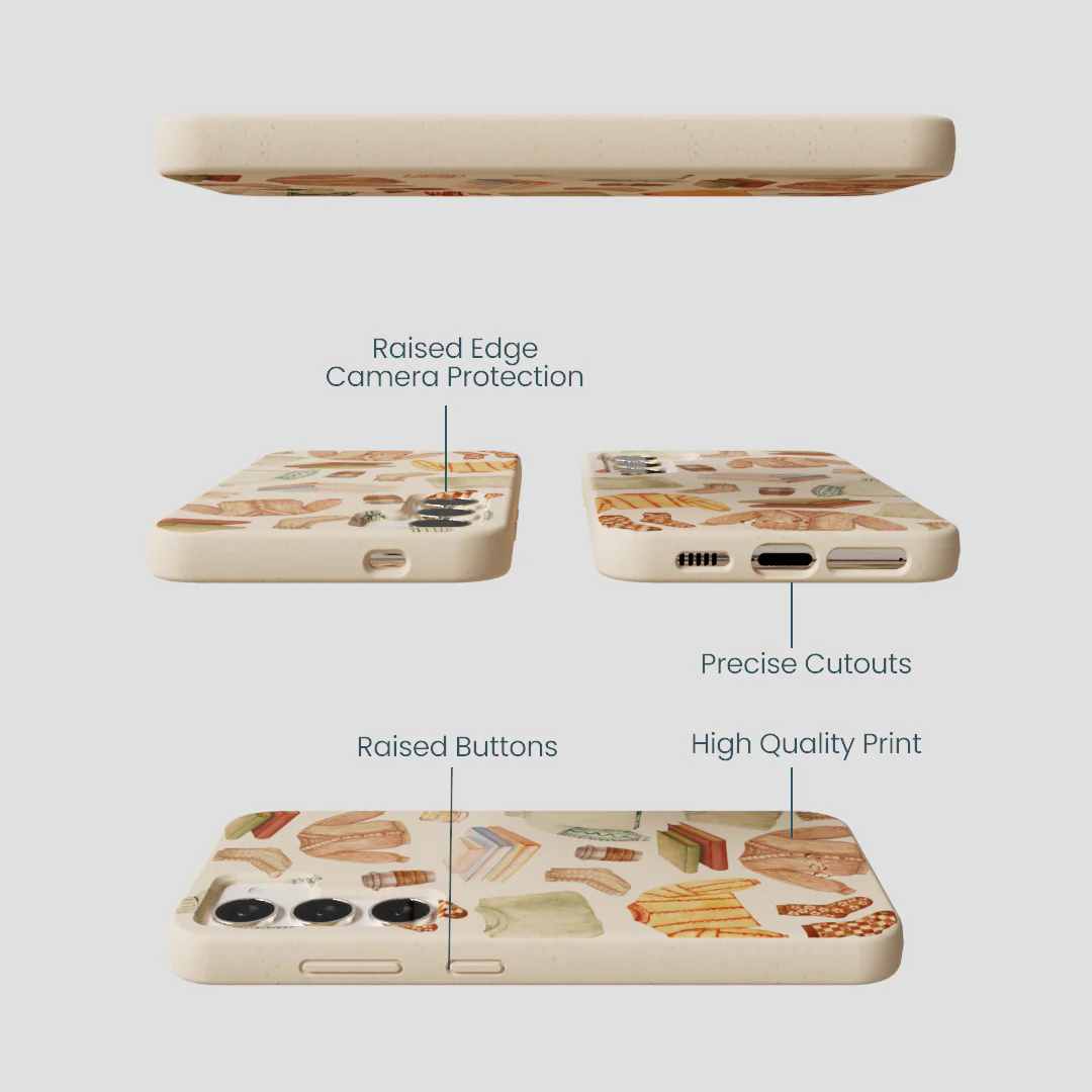 Seashell Cozy Mornings Samsung Galaxy S24 Case - Image 3