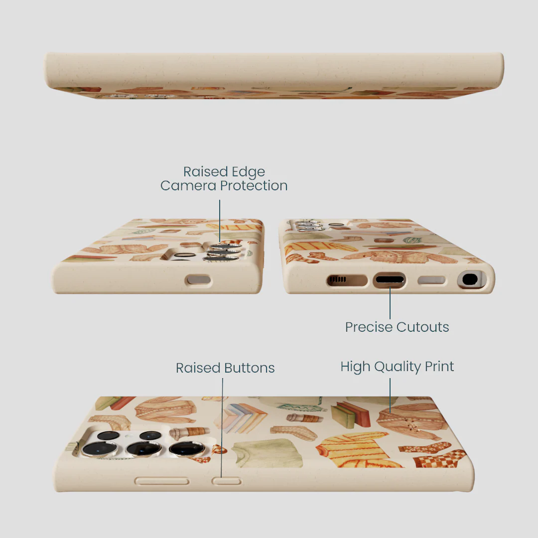 Seashell Cozy Mornings Samsung Galaxy S24 Ultra Case - Image 3