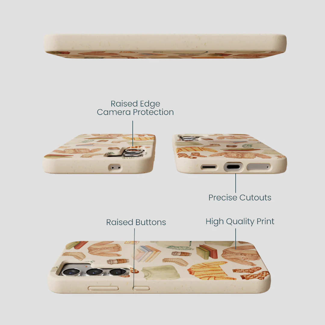 Seashell Cozy Mornings Samsung Galaxy S25 Case - Image 3