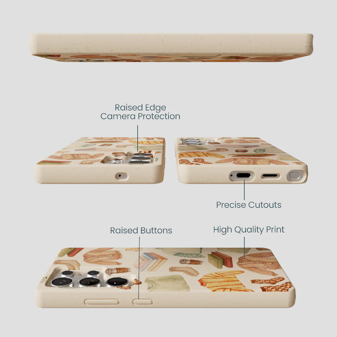 Seashell Cozy Mornings Samsung Galaxy S25 Ultra Case - Image 3