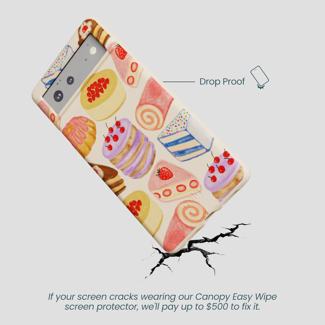 Seashell Crayon Pastries Google Pixel 6a Case - Image 5