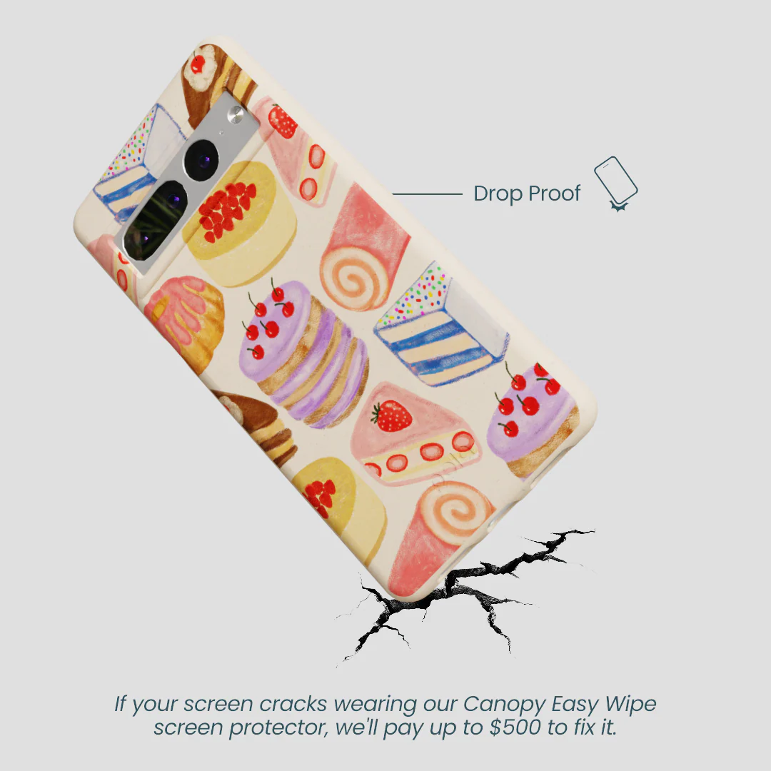 Seashell Crayon Pastries Google Pixel 7 Pro Case - Image 5