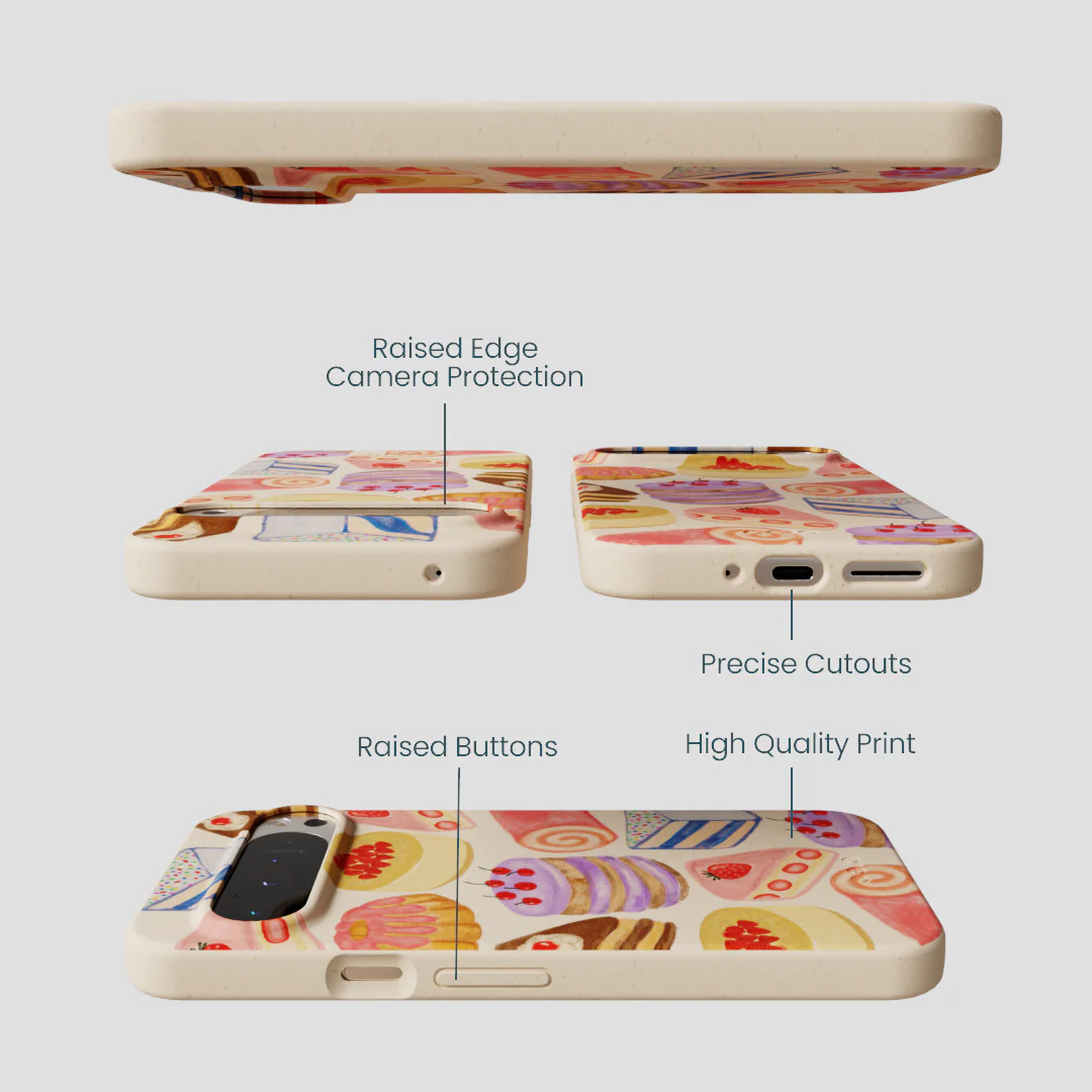 Seashell Crayon Pastries Google Pixel 9 Pro XL Case - Image 3