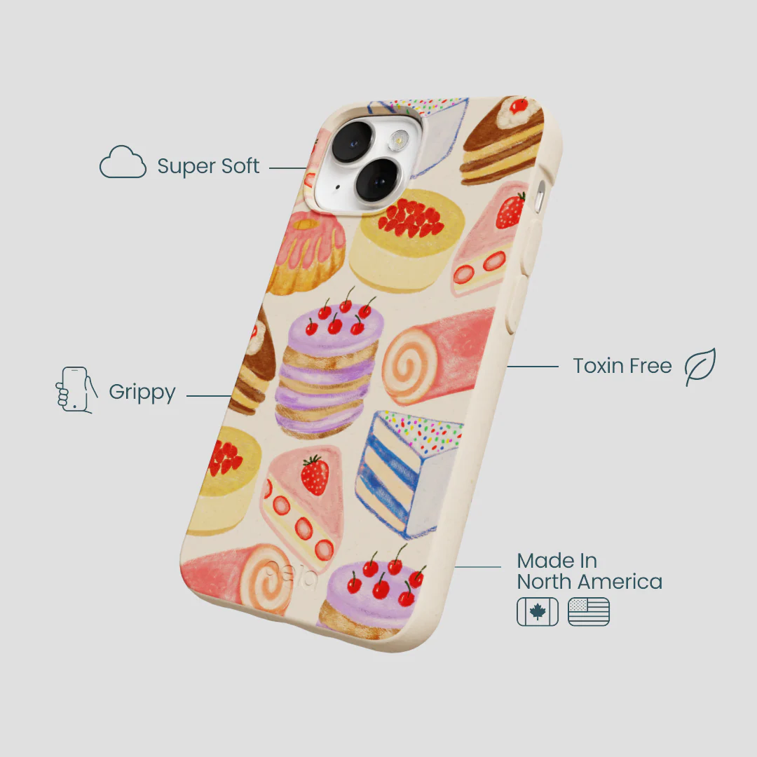 Seashell Crayon Pastries iPhone 13 Case - Image 4