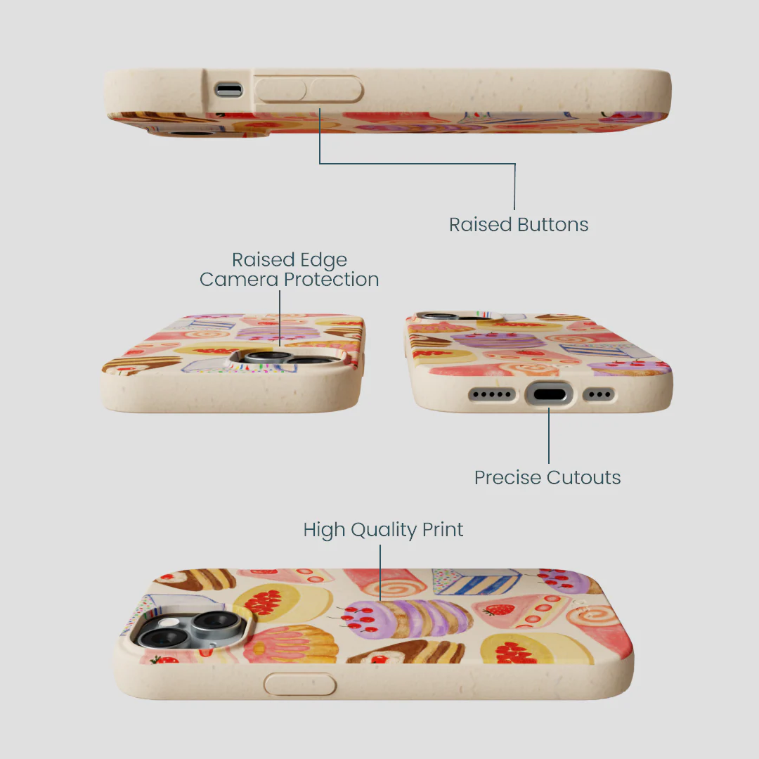 Seashell Crayon Pastries iPhone 14 Case - Image 3