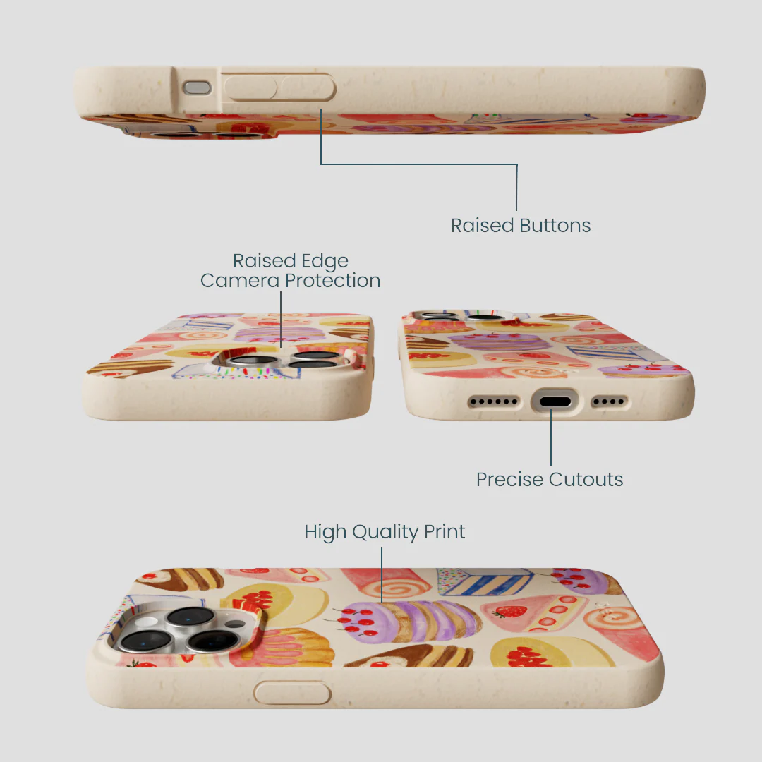 Seashell Crayon Pastries iPhone 14 Pro Max Case - Image 3