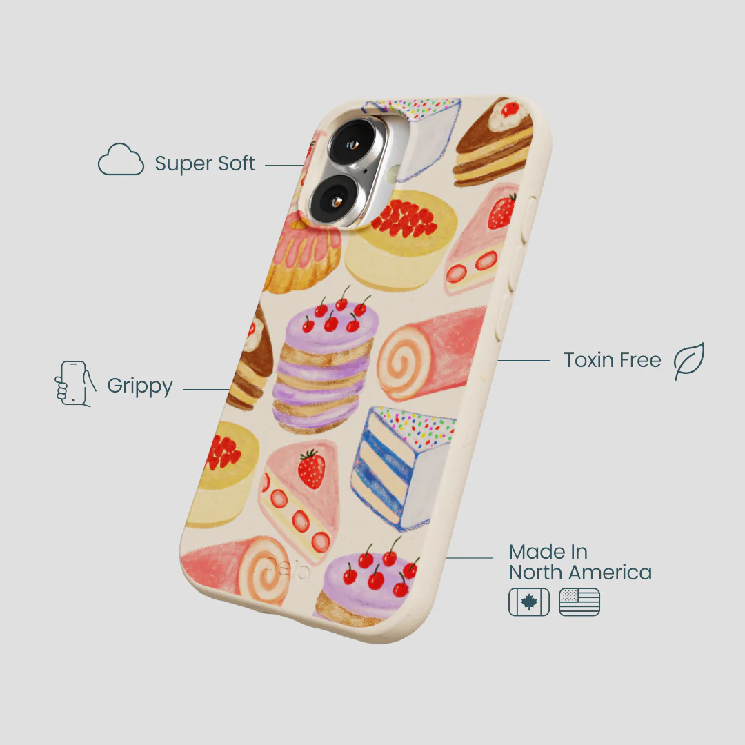 Seashell Crayon Pastries iPhone 16 Case - Image 4