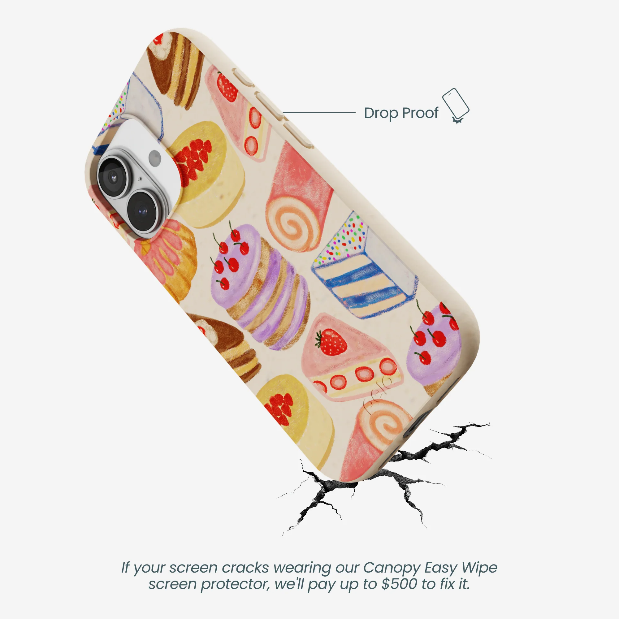 Seashell Crayon Pastries iPhone 17 Case - Image 5