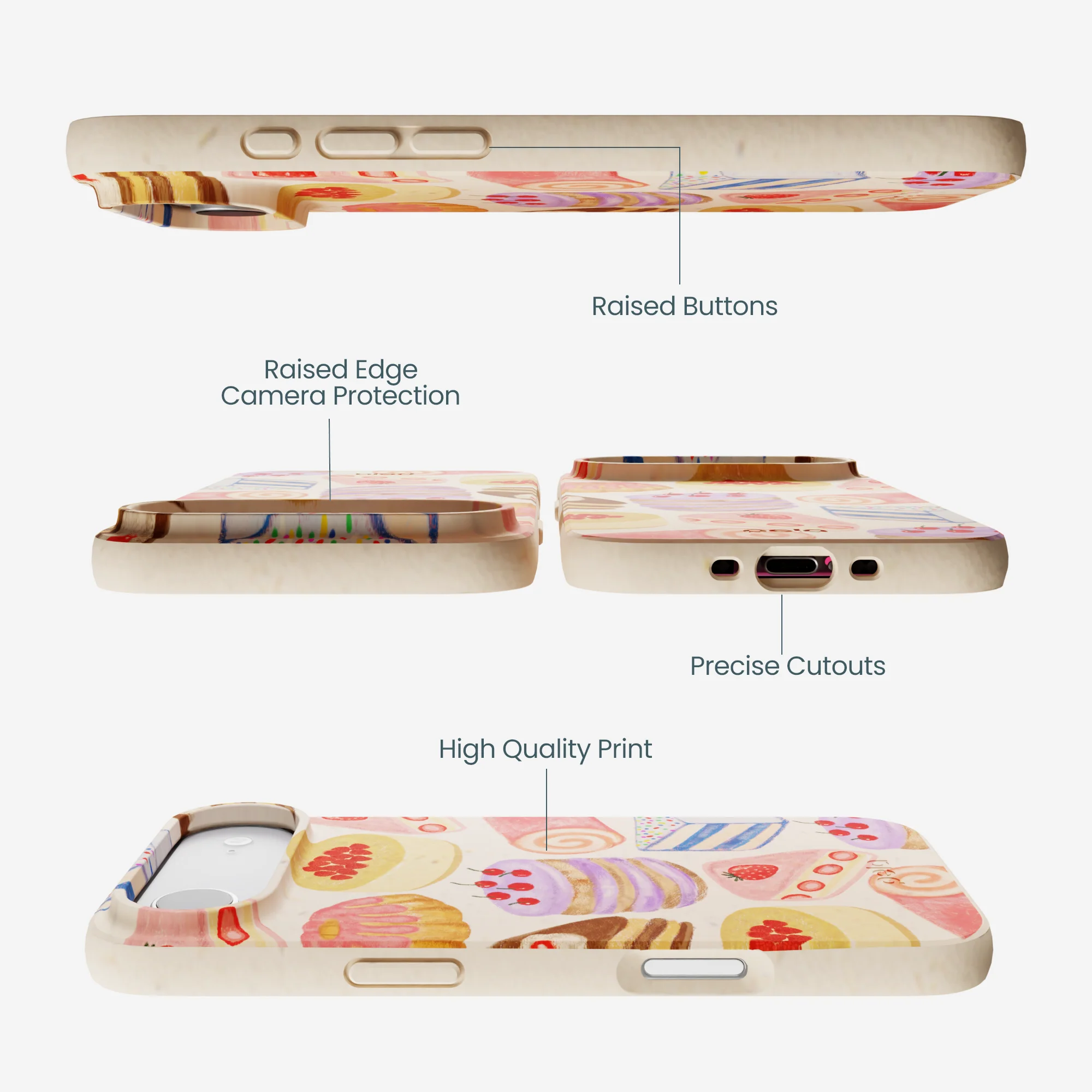 Seashell Crayon Pastries iPhone Air Case - Image 3