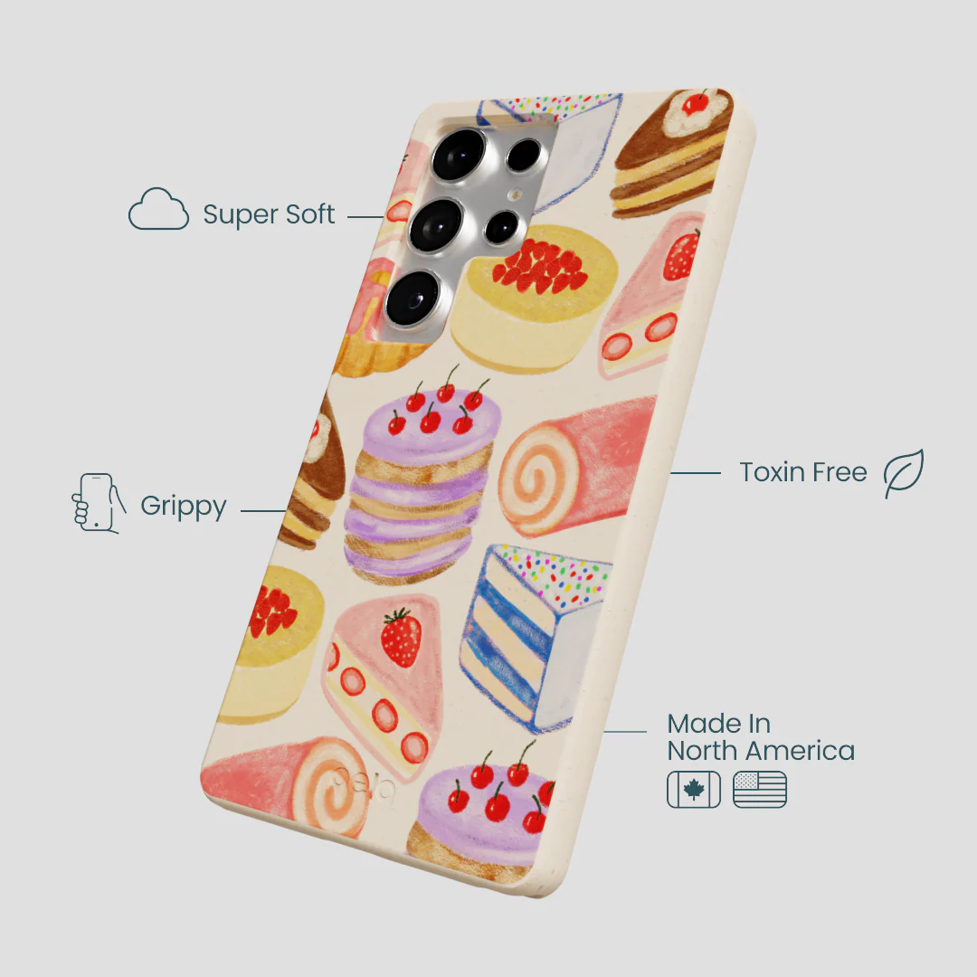 Seashell Crayon Pastries Samsung Galaxy S25 Ultra Case - Image 4