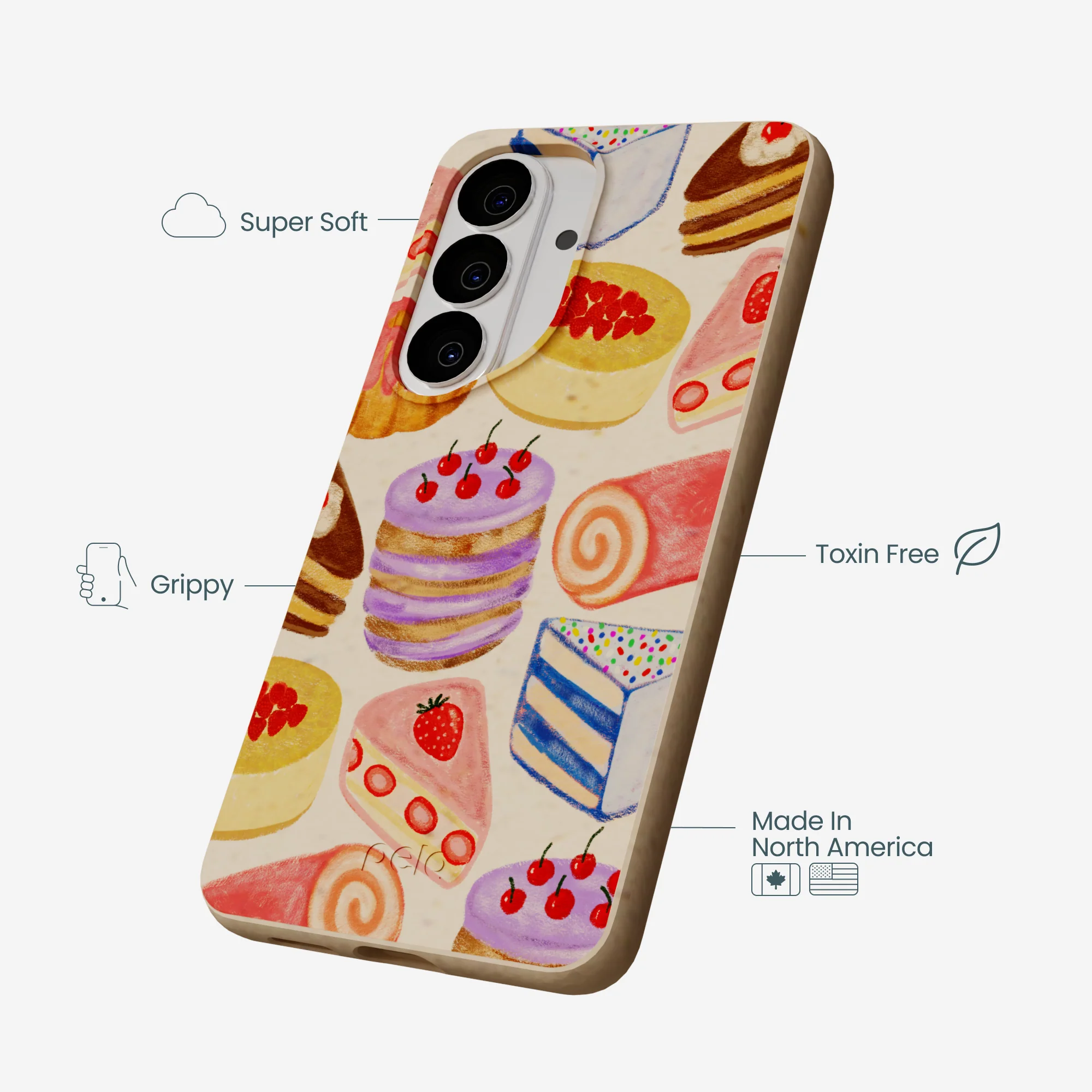 Seashell Crayon Pastries Samsung Galaxy S26 Case - Image 4