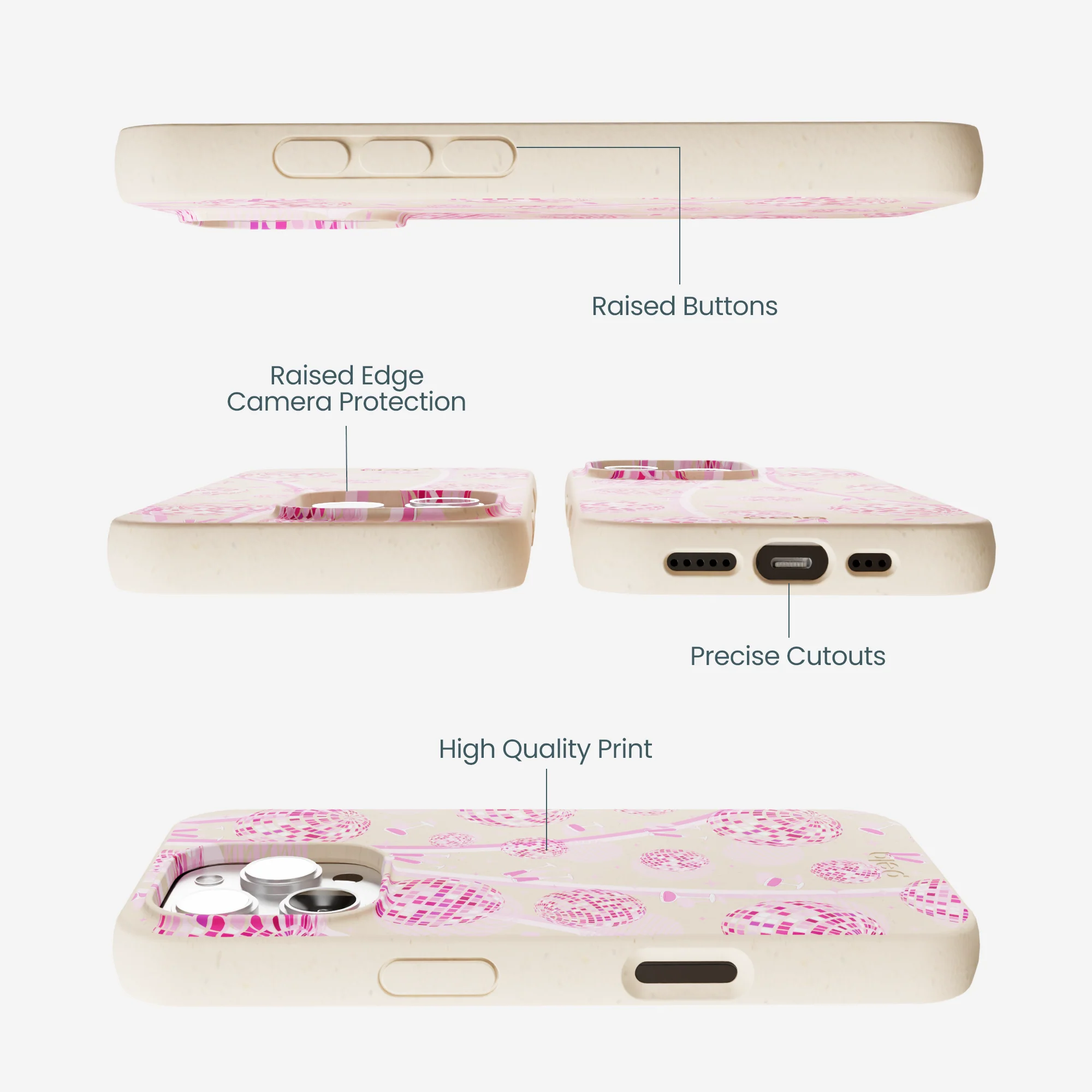 Seashell Dancing Lights iPhone 16 Pro Max Case - Image 3