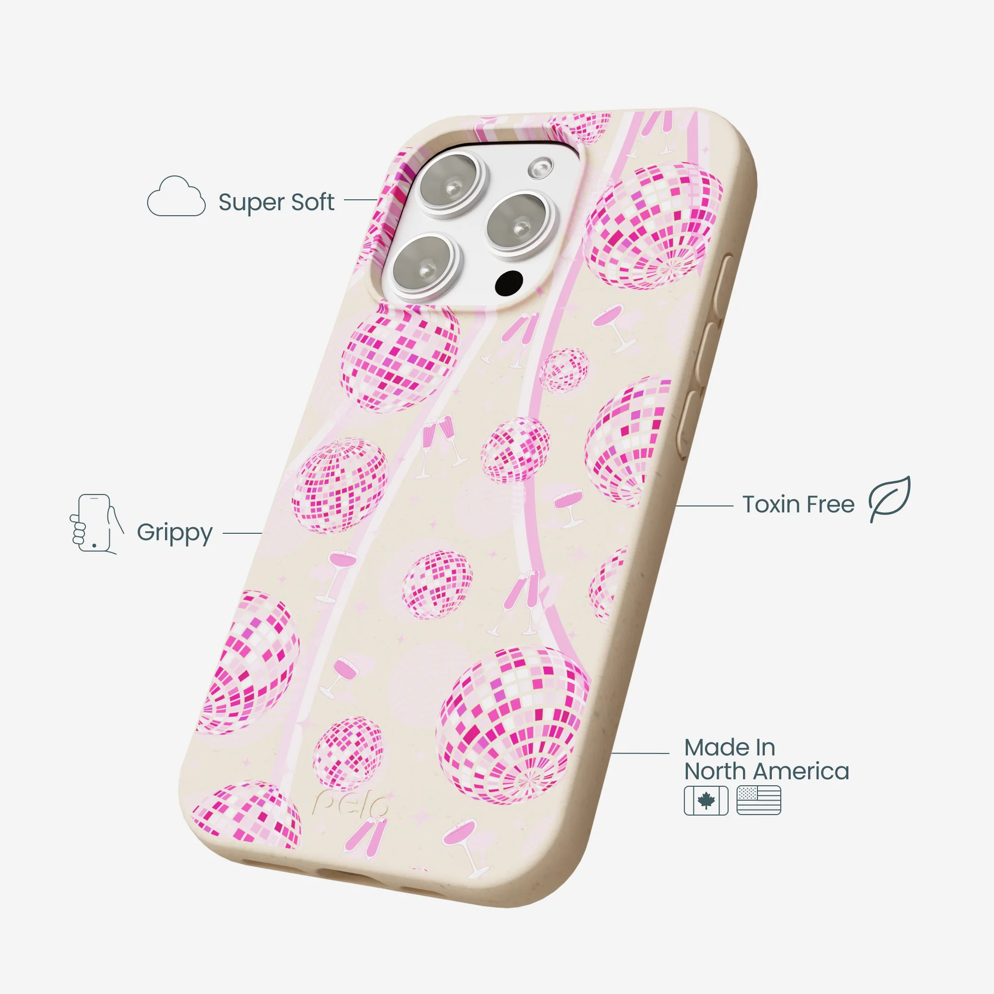 Seashell Dancing Lights iPhone 16 Pro Max Case - Image 4