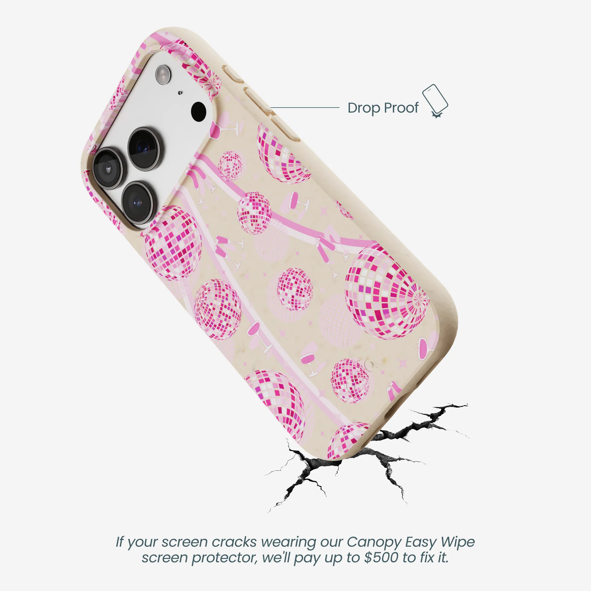 Seashell Dancing Lights iPhone 17 Pro Case - Image 5