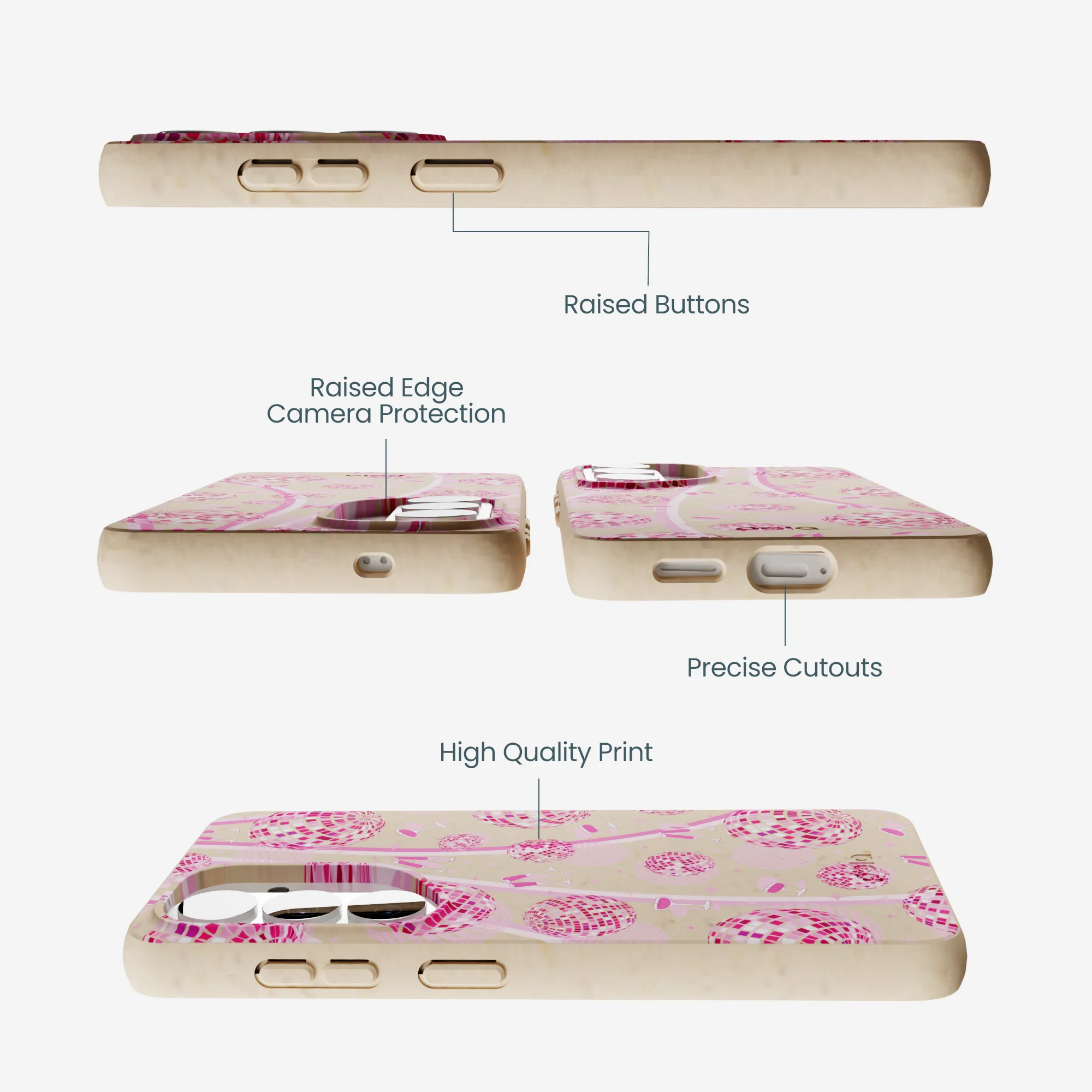 Seashell Dancing Lights Samsung Galaxy S26 Case - Image 3