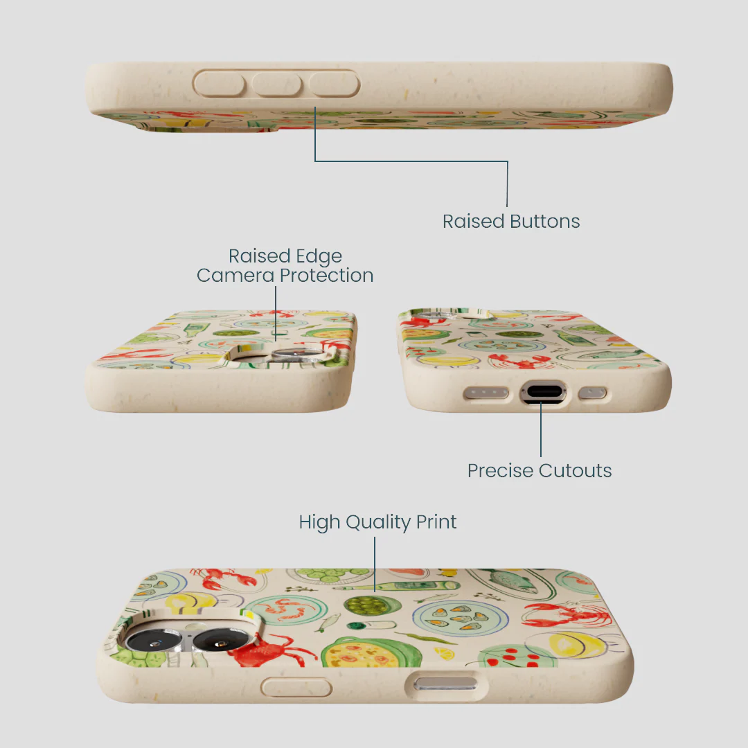Seashell Dock and Dine iPhone 16 Case - Image 3