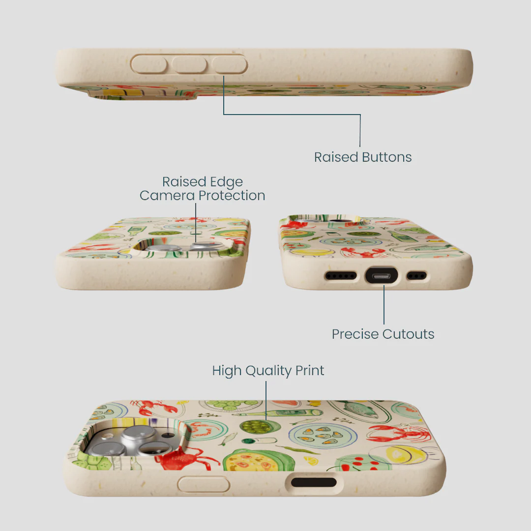 Seashell Dock and Dine iPhone 16 Pro Case - Image 3