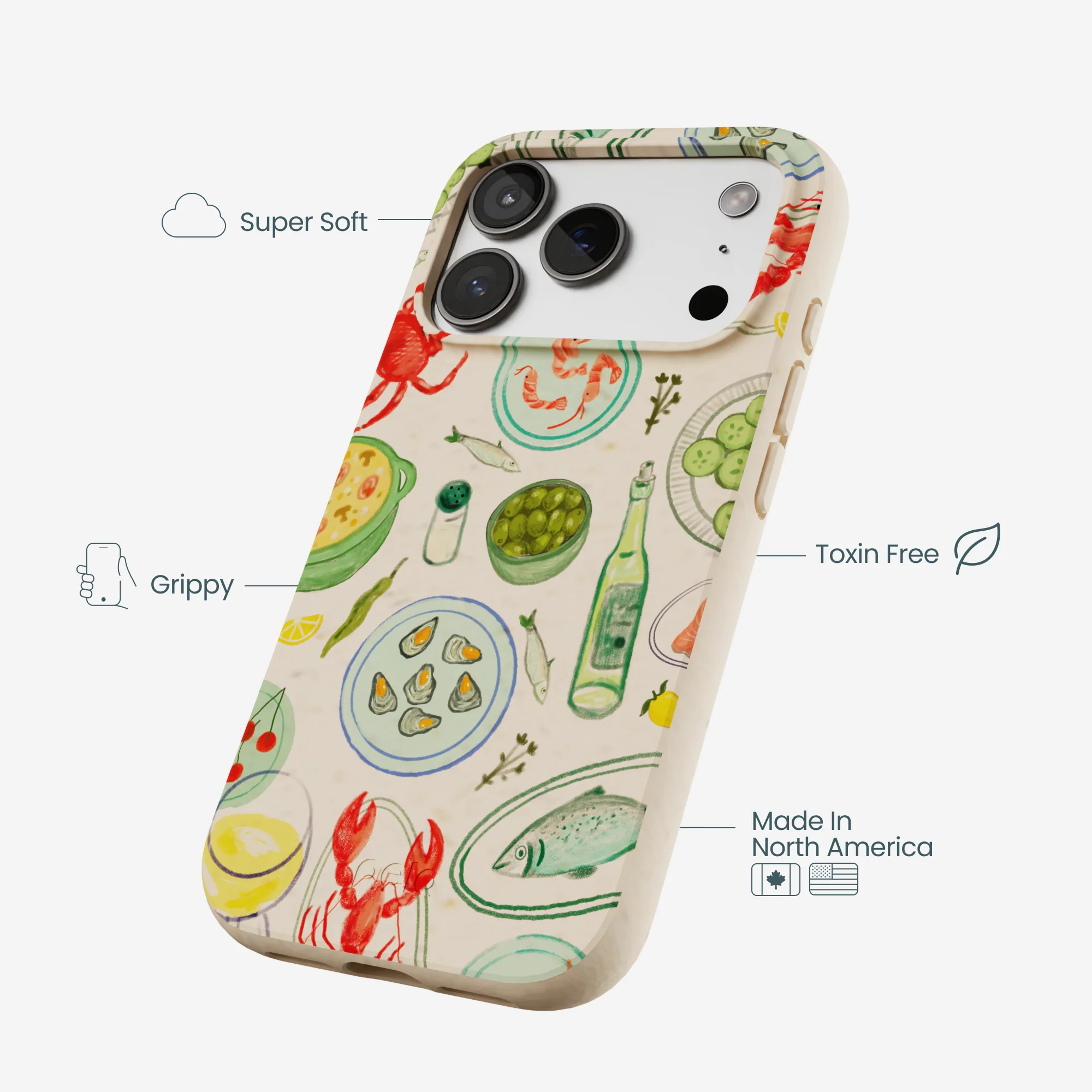 Seashell Dock and Dine iPhone 17 Pro Case - Image 4