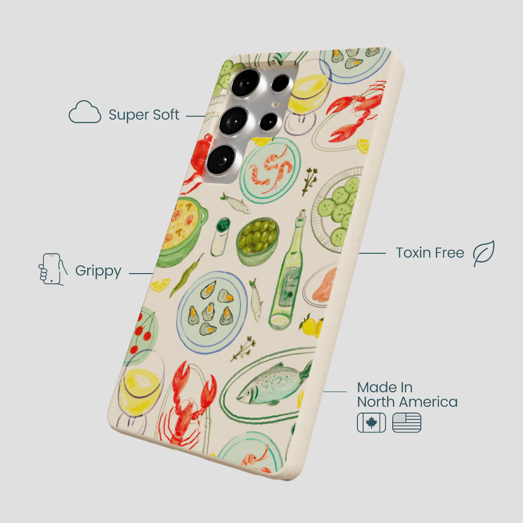 Seashell Dock and Dine Samsung Galaxy S25 Ultra Case - Image 4