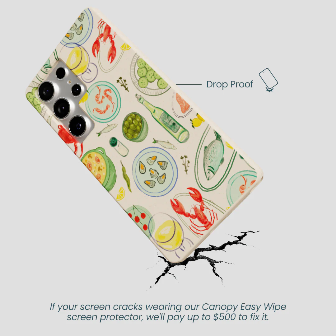 Seashell Dock and Dine Samsung Galaxy S25 Ultra Case - Image 5