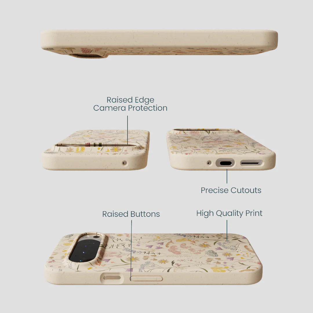 Seashell Dusty Petals Google Pixel 9/9 Pro Case - Image 2