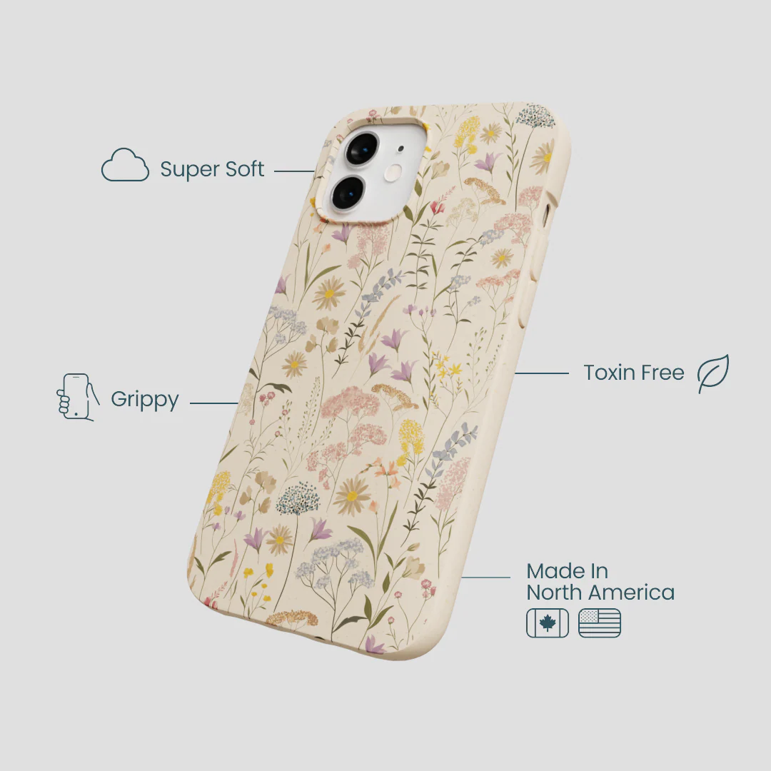 Seashell Dusty Petals iPhone 12/ iPhone 12 Pro Case - Image 4