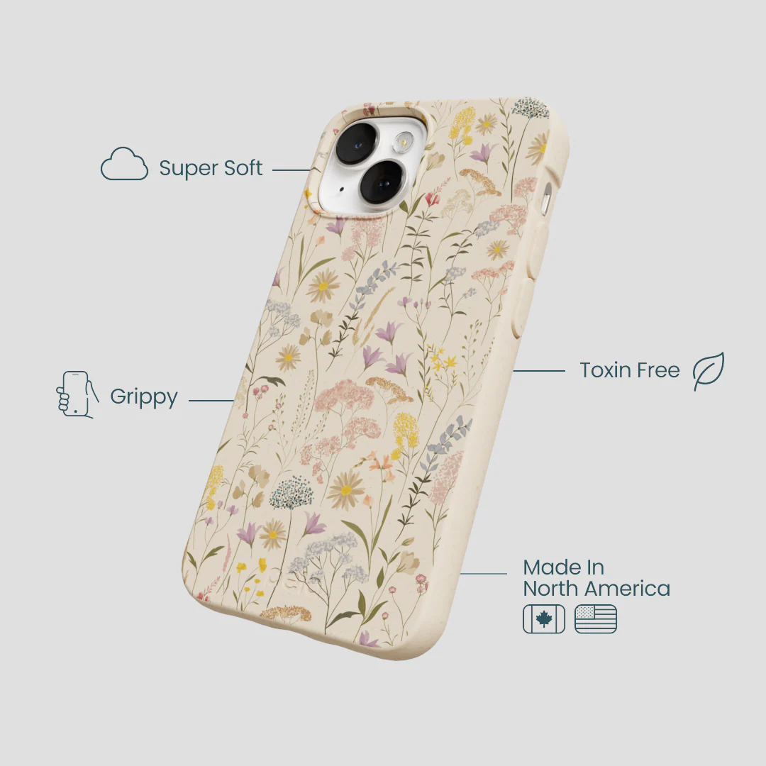 Seashell Dusty Petals iPhone 13 Case - Image 4