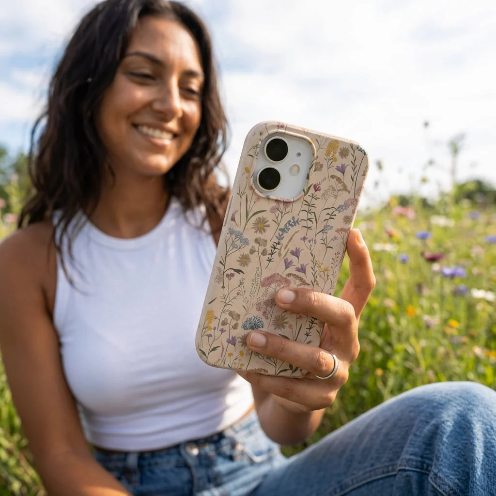 Seashell Dusty Petals iPhone 13 Pro Case - Image 2