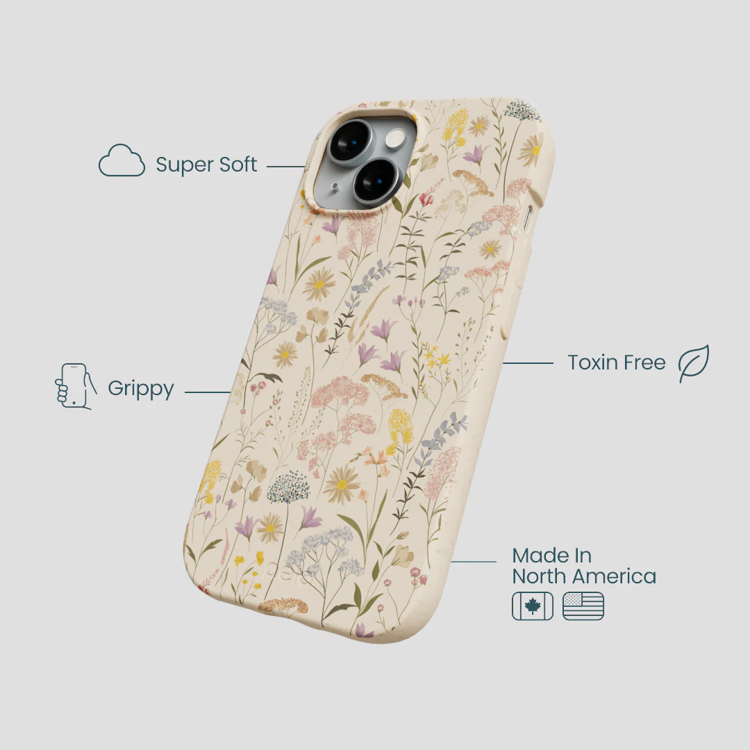 Seashell Dusty Petals iPhone 14 Case - Image 4