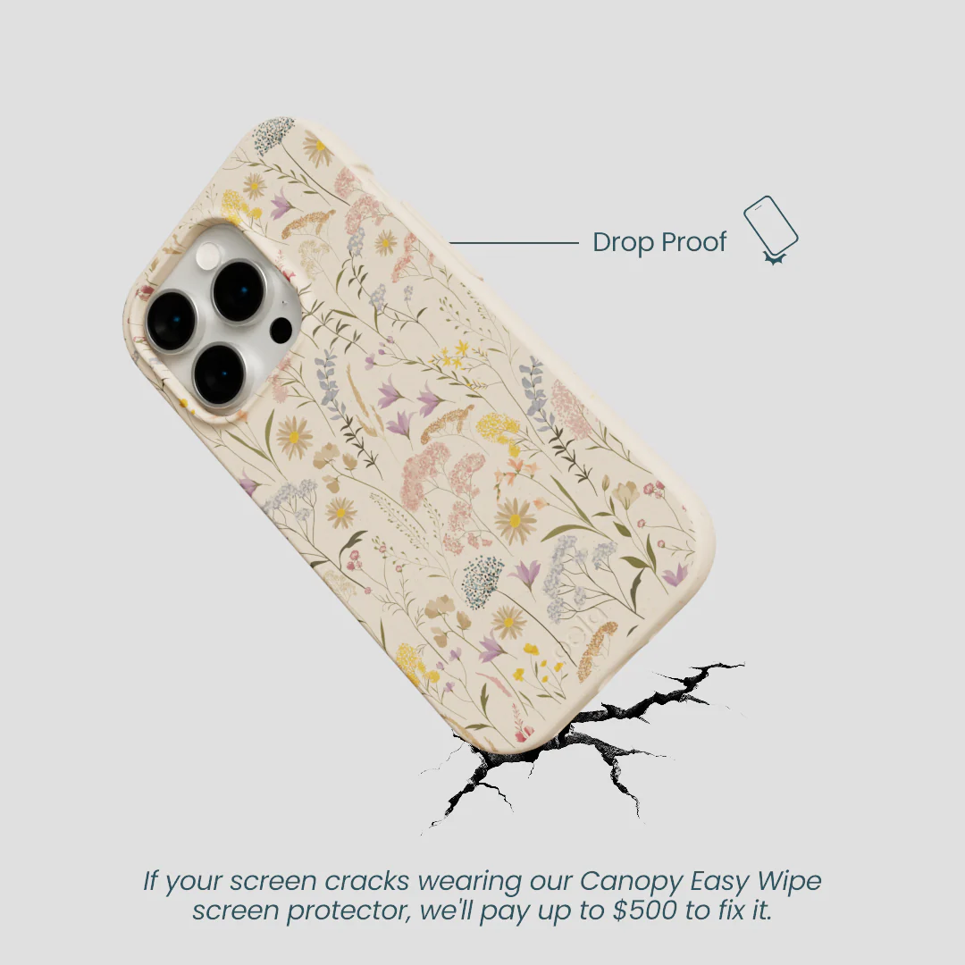 Seashell Dusty Petals iPhone 14 Pro Case - Image 5
