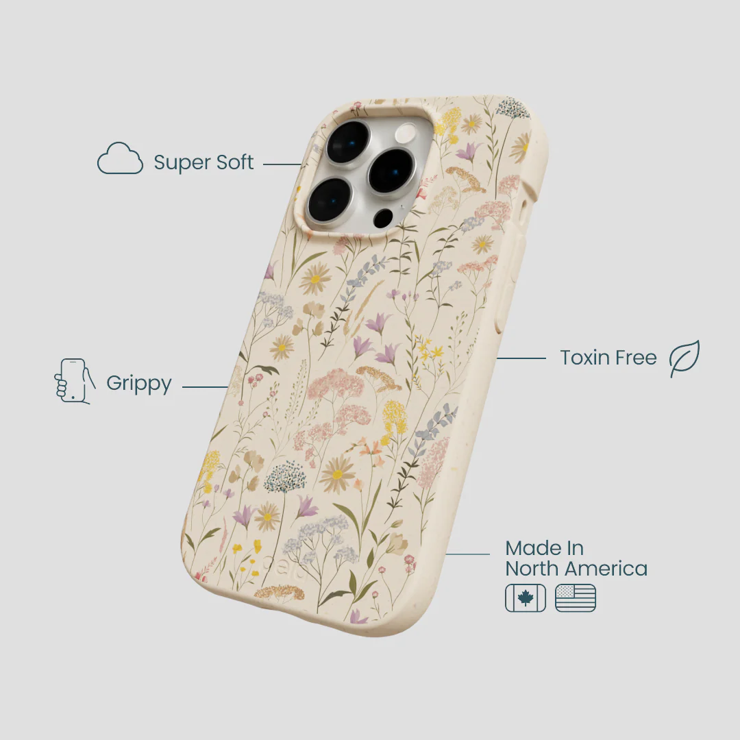 Seashell Dusty Petals iPhone 15 Pro Case - Image 4