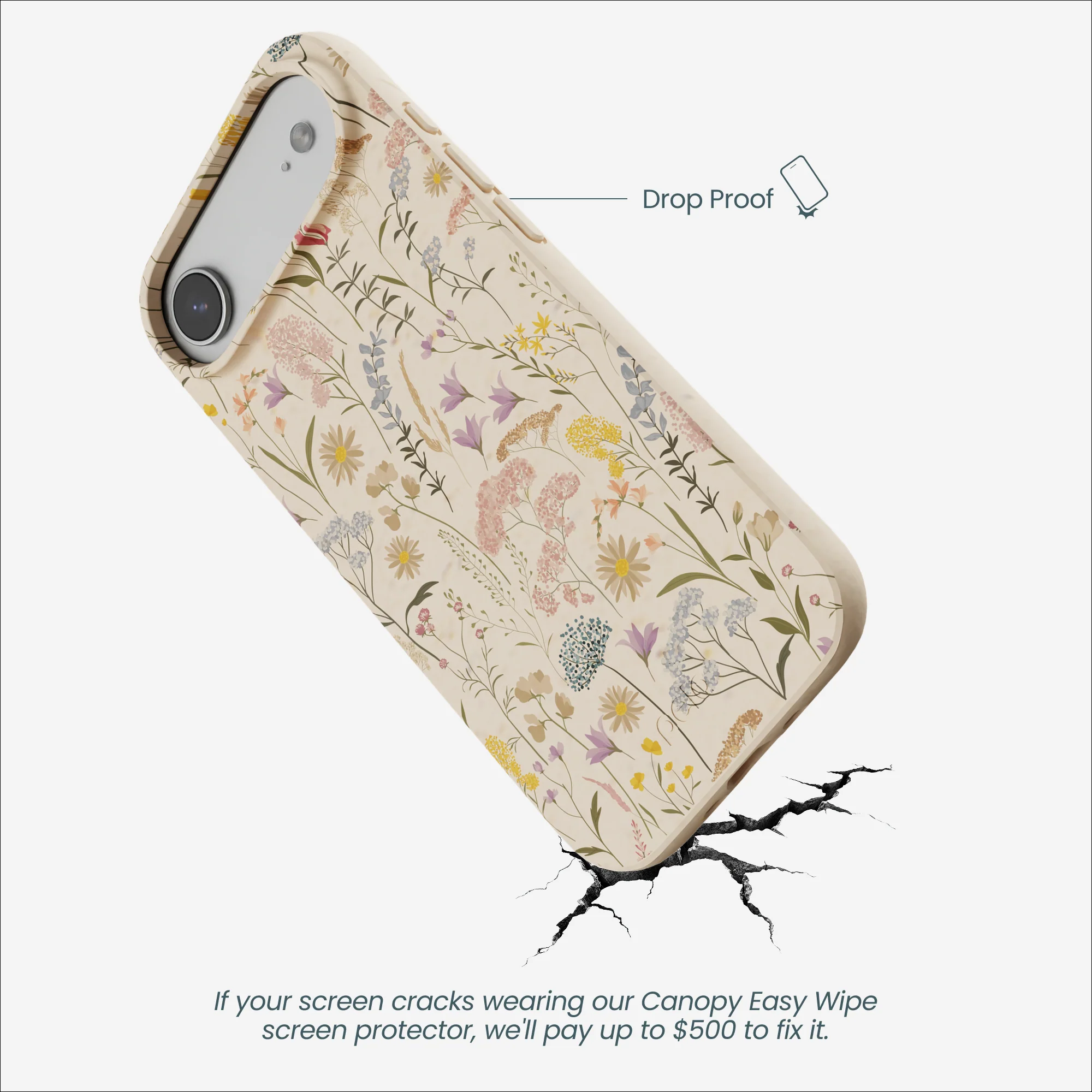 Seashell Dusty Petals iPhone 17 Air Case - Image 5