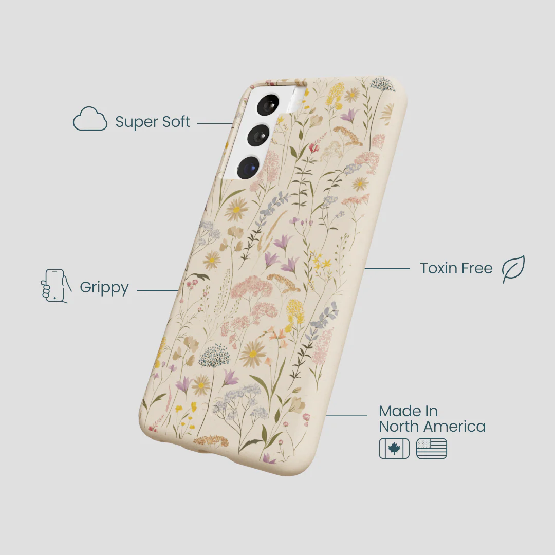 Seashell Dusty Petals Samsung Galaxy S21 Case - Image 3