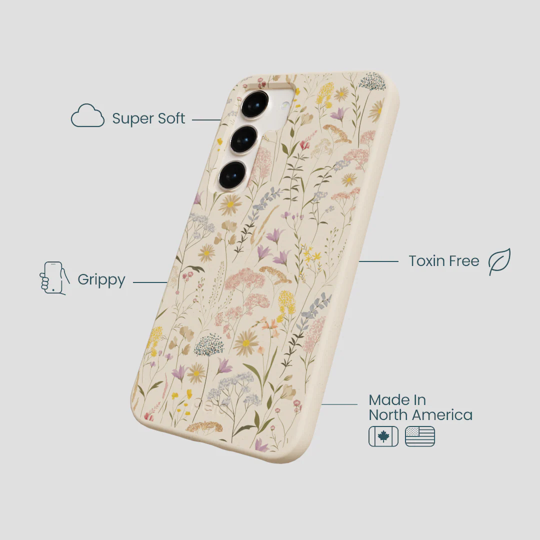 Seashell Dusty Petals Samsung Galaxy S23 Case - Image 3