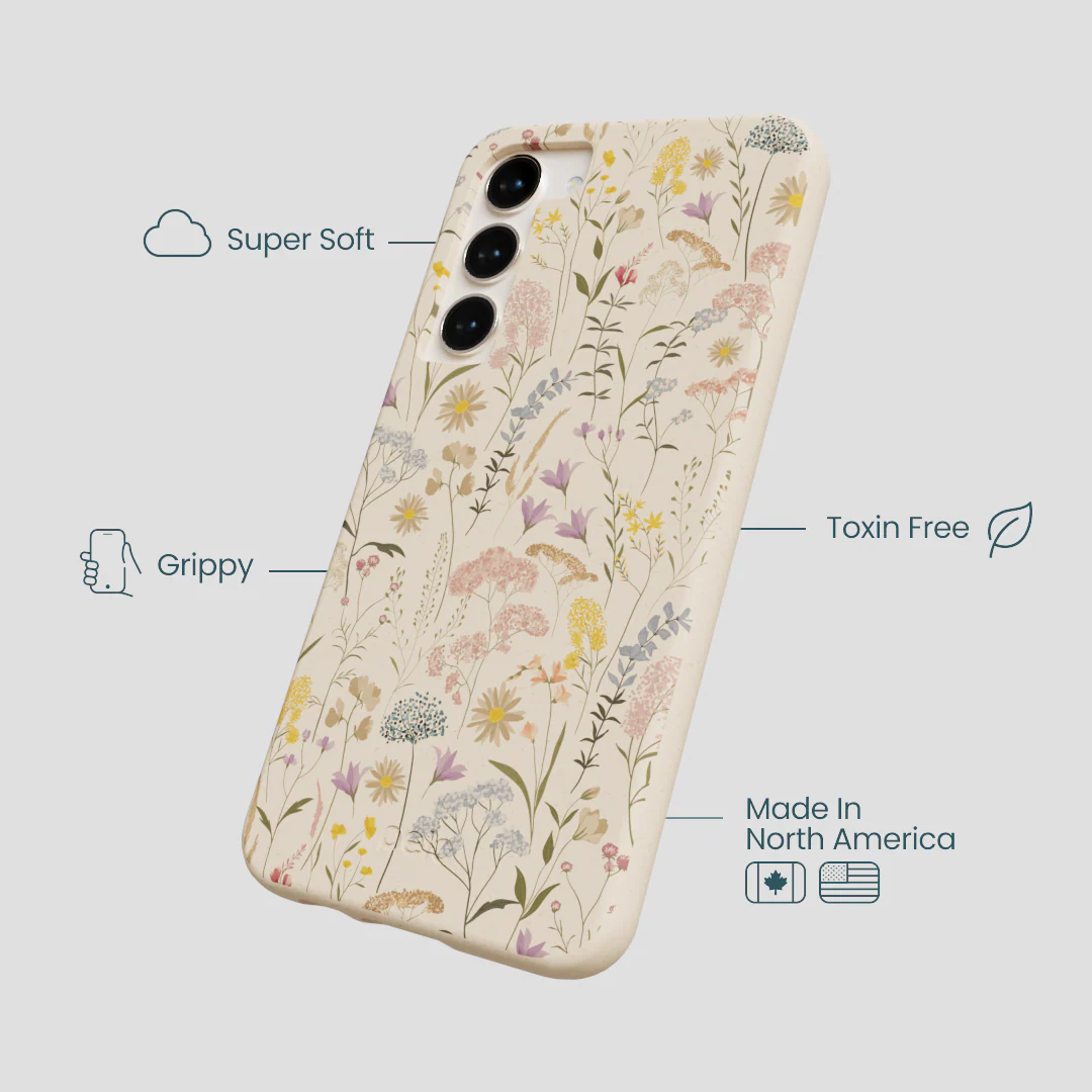 Seashell Dusty Petals Samsung Galaxy S23+(Plus) Case - Image 3