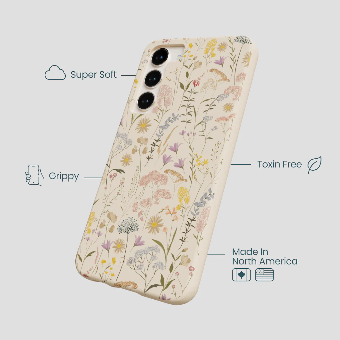 Seashell Dusty Petals Samsung Galaxy S24+(Plus) Case - Image 4