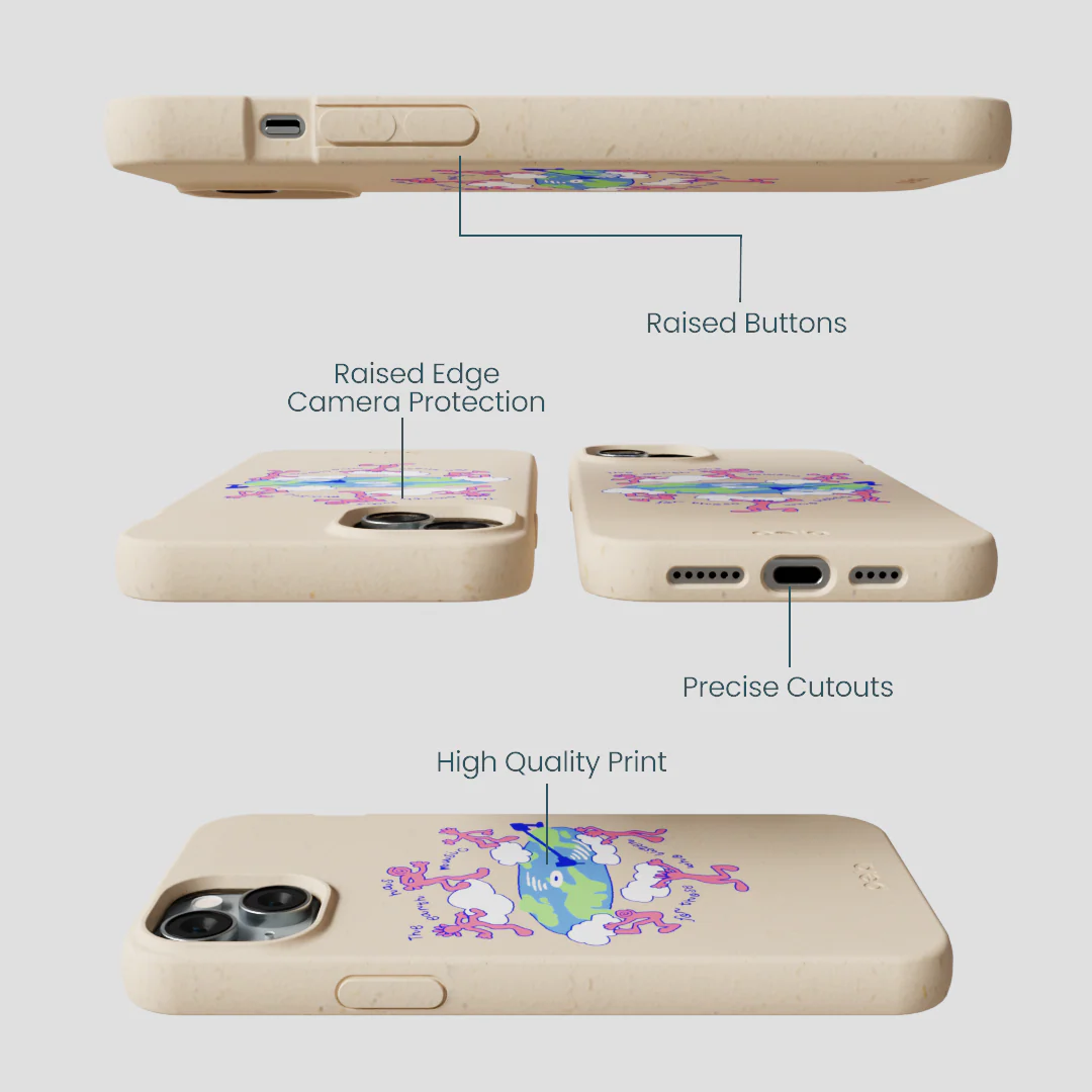 Seashell Earth Music iPhone 14 Plus Case - Image 3