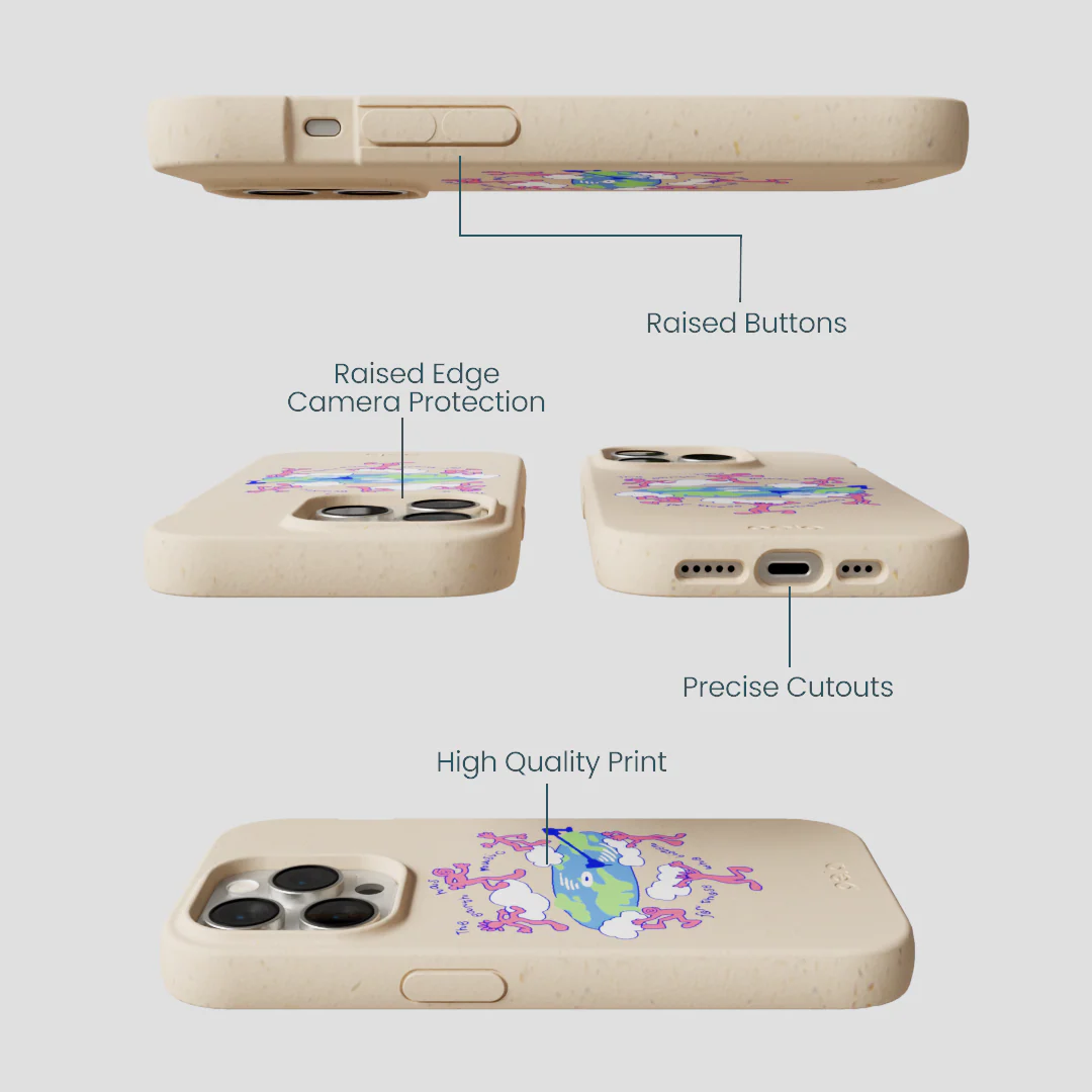 Seashell Earth Music iPhone 14 Pro Case - Image 3