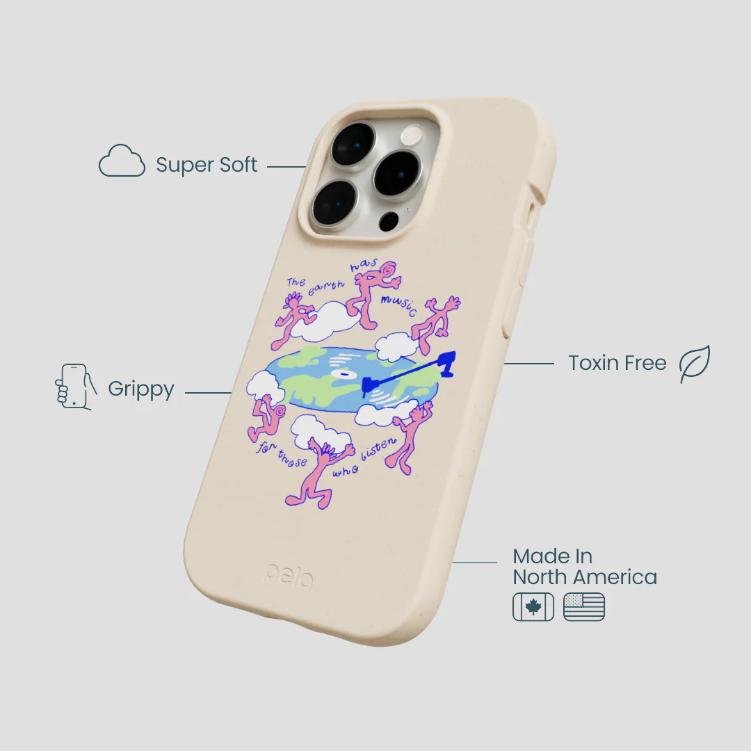 Seashell Earth Music iPhone 14 Pro Case - Image 4