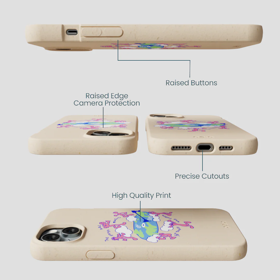Seashell Earth Music iPhone 15 Plus Case - Image 3