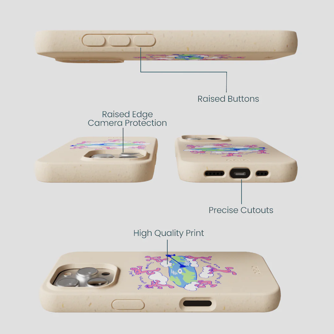 Seashell Earth Music iPhone 16 Pro Case - Image 3
