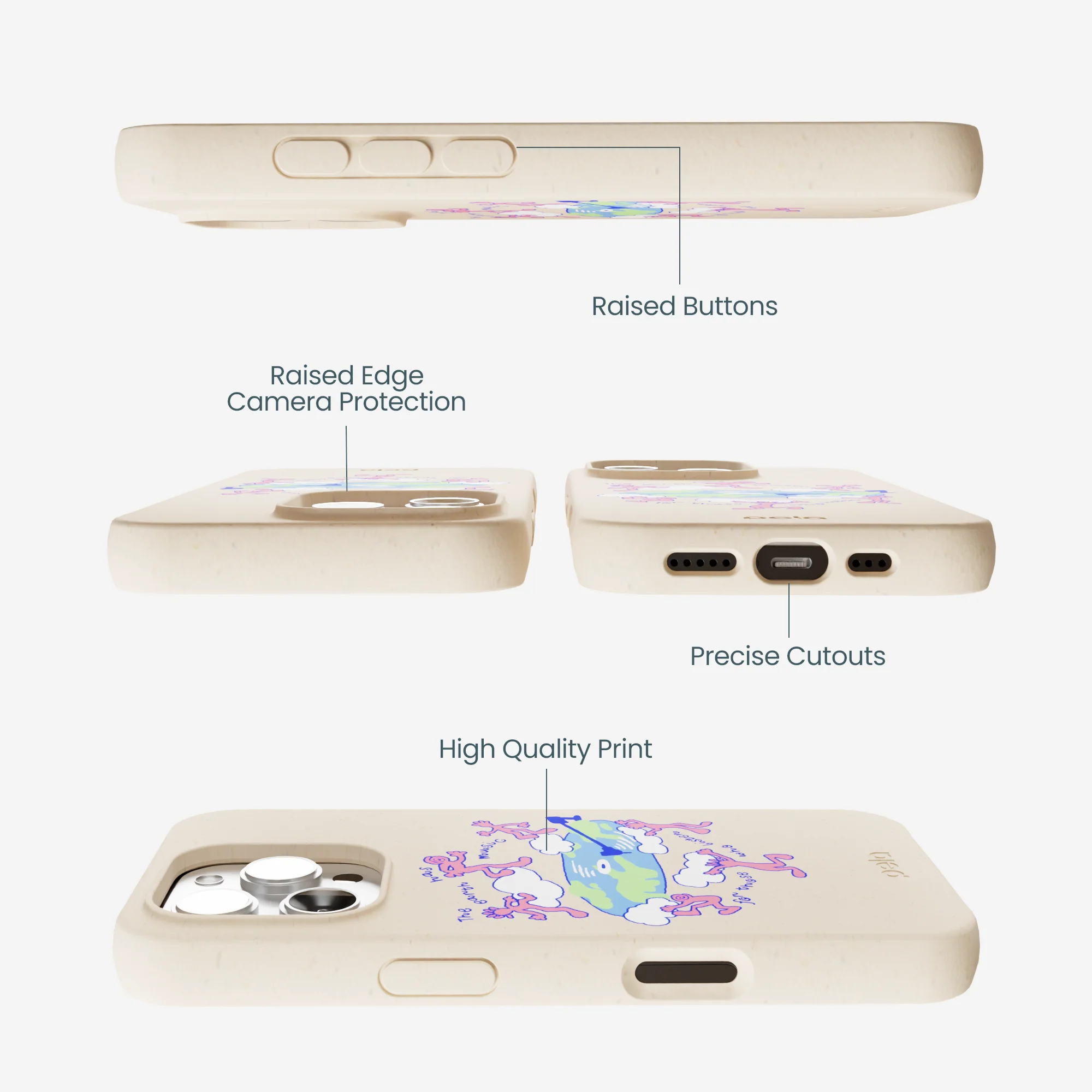 Seashell Earth Music iPhone 16 Pro Max Case - Image 3