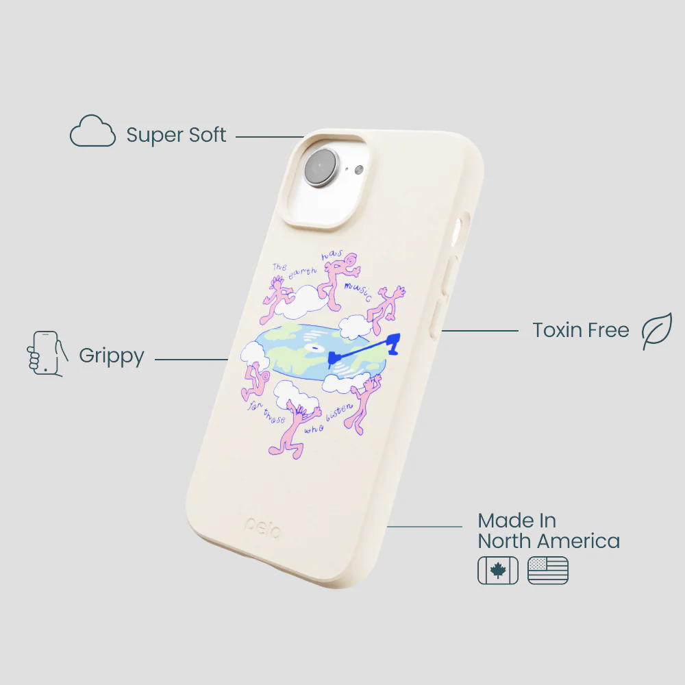 Seashell Earth Music iPhone 16e/17e Case - Image 4