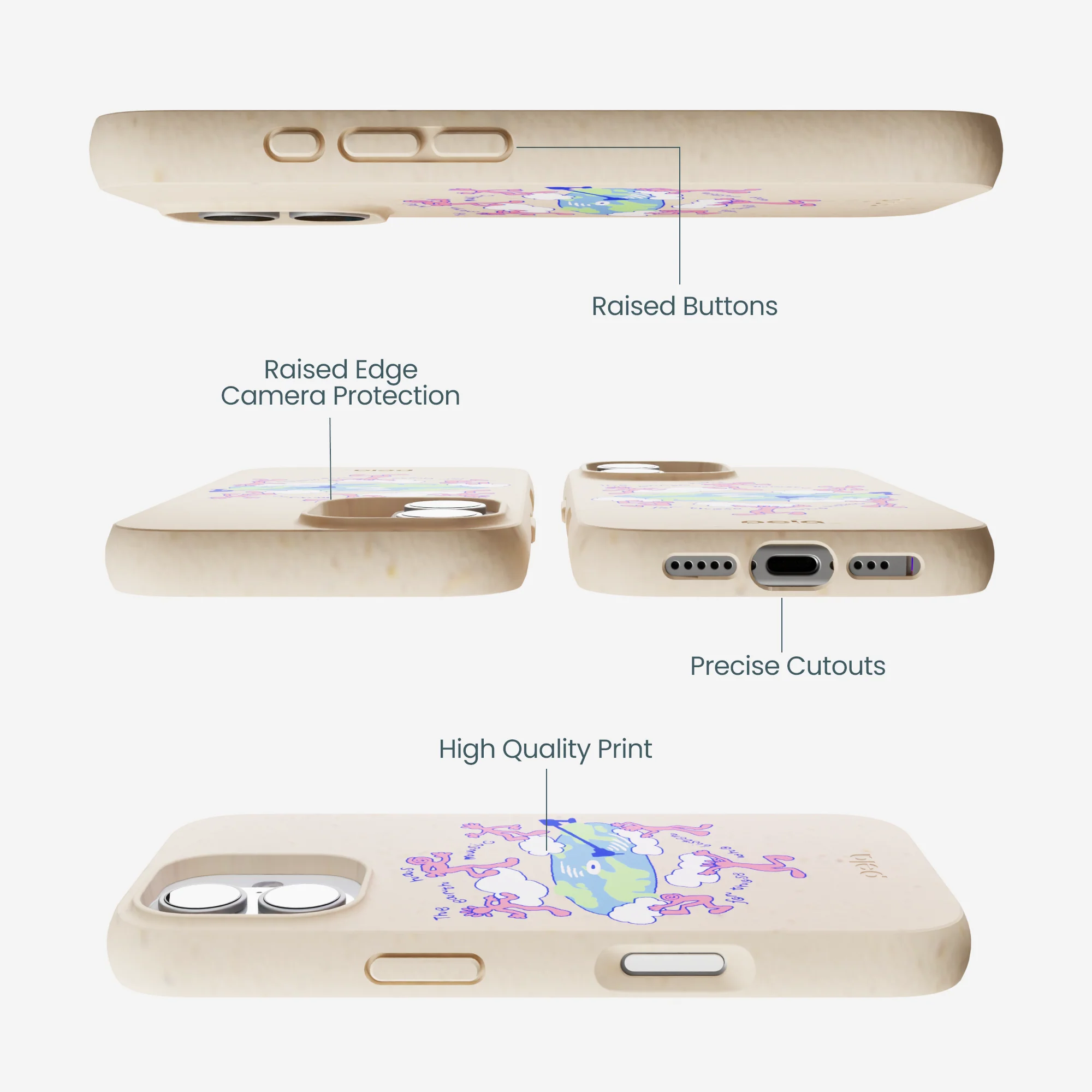 Seashell Earth Music iPhone 17 Case - Image 3