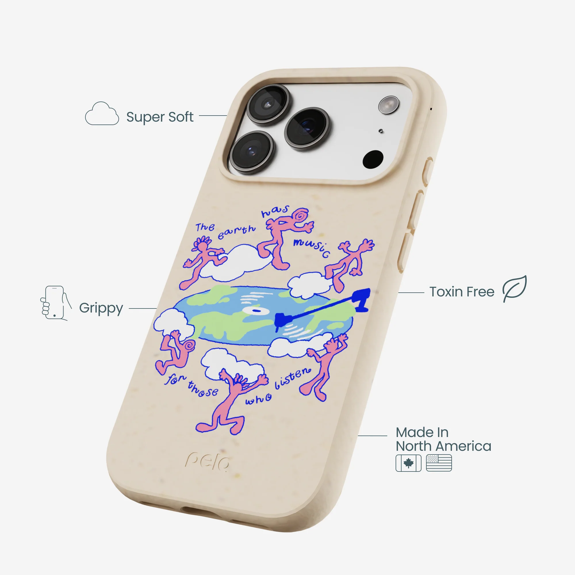 Seashell Earth Music iPhone 17 Pro Case - Image 4