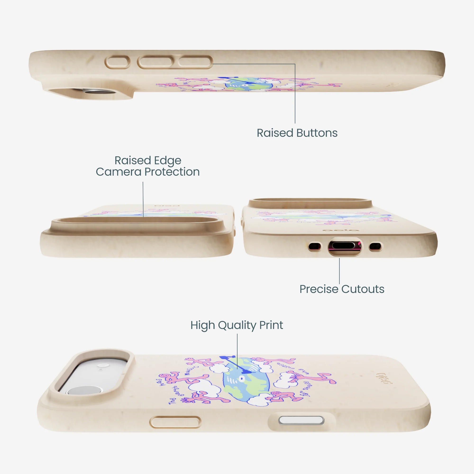 Seashell Earth Music iPhone Air Case - Image 3