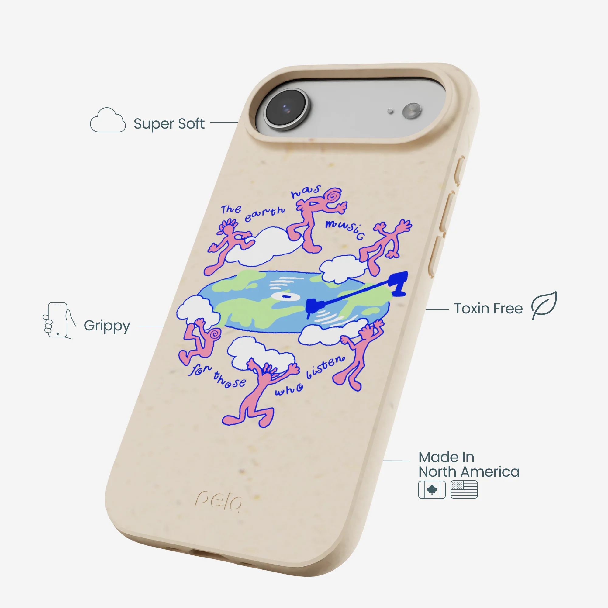 Seashell Earth Music iPhone Air Case - Image 4